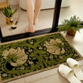 thumbnail image 5 of JML Non-Slip MicrofiberFabric & Rubber Doormat - Soft Entryway Rug for Home/Office (16"x24") - Easy Clean Door Mat for Indoor/Outdoor Use, Green Floral Design, 5 of 6