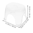 thumbnail image 2 of Raindrops Non Slip Step Stool Bath Stool Transparent PP Ergonomic Support for 1Pcs, 2 of 8