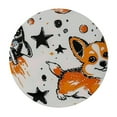 thumbnail image 4 of Orinice Cute Corgi Rockets Stars Round Table Cover Stain Resistant Washable Indoor Outdoor Tablecloth Kitchen Dining Wedding Parties Table Cloth 100% Polyester Fiber 46-50, 4 of 8