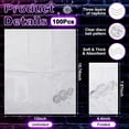 thumbnail image 4 of 100 Servilletas de Cóctel con Lámina de Plata para Fiesta Disco Servilletas de Toalla Papel Desechable de 70s 80s 90s de 2 Capas para Boda Cumpleaños Graduación 4 x 8 Pulgadas (Fondo Blanco), 4 of 4
