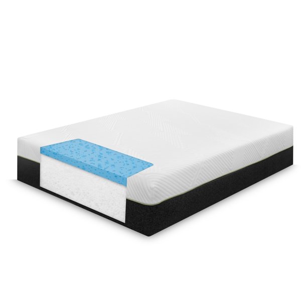 SoftTex Tribeca 10Inch Twin XL Memory Foam Mattress White Walmart