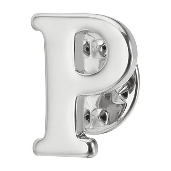 Uxcell Letter Lapel Pins, Initial Alphabet Collar Pins, Silver Tone, Letter I
