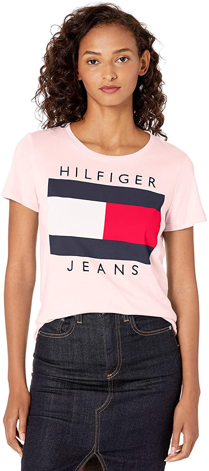 tommy hilfiger t shirt flag logo