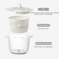 thumbnail image 6 of tzyudk Kitchen Salad Vegetable Tool Dehydrator Household Vegetable Washing Basin Fruit Dryer Hand-cranked Dehydration Spins Dryer Affordable Useful White Pvc, 6 of 6