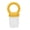 Yellow, variant on LAZIOEGR Food Grade Silicone Baby Fruit Feeder Food Feeder Pacifier, Yellow, 3.98 x 2.17 x 1.30 inches / 101 x 55 x 33 mm