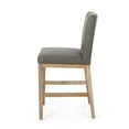 thumbnail image 5 of Kiara Contemporary Fabric Upholstered 27 Inch Counter Stools, Set of 2, Deep Gray and Weathered Natural, 5 of 8