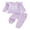 Purple Solid, variant on BemeyourBBs Auntie's Little Bestie Baby Girl Clothes Toddler Girls Spring Fall Winter Outfits Long Sleeve Letter Sweatshirt Pants Set