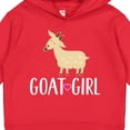 thumbnail image 3 of Inktastic Goat Girl Farm Animal Toddler Hoodie, 3 of 4