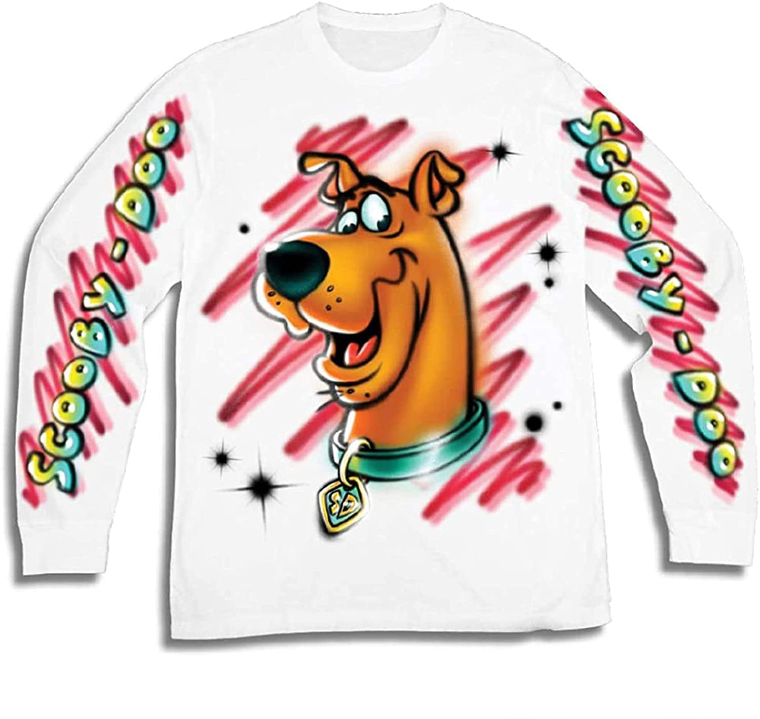 SCOOBY DOO AND VAN LONG SLEEVES T SHIRT Black All Size 