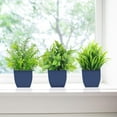 thumbnail image 5 of Fake Plants Mini Potted Artificial Plants, 8 Pack Artificial Eucalyptus Plants Small Houseplants Greenery in Black Round Pot, Small Faux Plants Decor for Home Bathroom Office Farmhouse Desk Shelf, 5 of 5