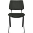 thumbnail image 2 of Amisco Sullivan Dining Chair - Black Polyester / Black Metal, 2 of 9