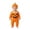 Orange, variant on Baby Infant Pumpkin Onesie Halloween One Piece Jumpsuits Ruffles Neck Cute