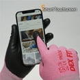 thumbnail image 2 of DEXFIT FN330 Pink Work Gloves (Nitrile-Coated , Extra Large) - 3 Pairs, 2 of 7