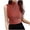 Womens Red Tank Tops, variant on Women's Summer Tank Tops Ribbed Crop Camisole Solid Color Print Tops Sleeveless Shirts for Girls Half Turtleneck Blouse Casual Slim Fit Camis Vest Sales Green One Size