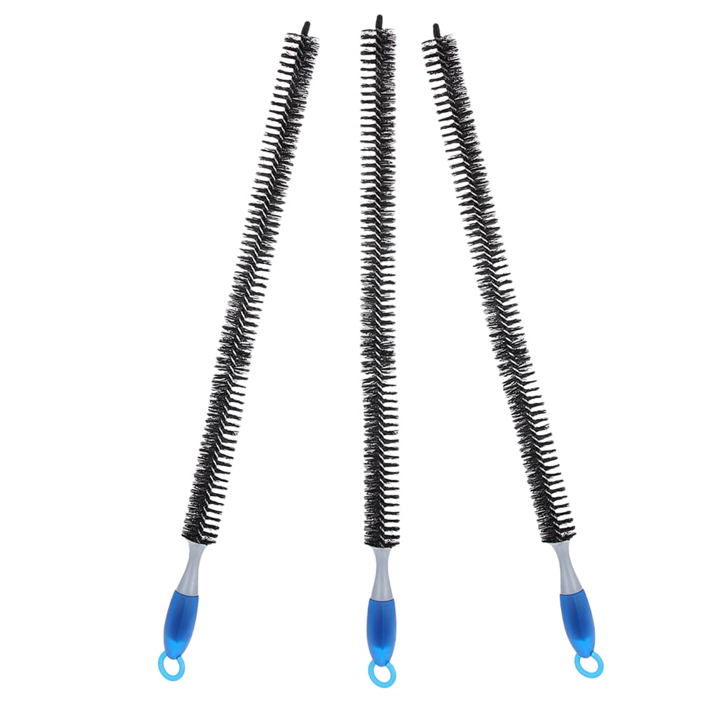 Worgeous 3pcs Engine Cleaning Brush Multi-Functional Cleaning Brush Dryer Vent Cleaner Car Radiator Cleaning Wand Vent Cleaning Brush