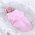 thumbnail image 1 of SNNROO 1pc Soft And Breathable Pure Color Coral Fleece Baby Sleeping Bag Suitable For Home Use, 1 of 7