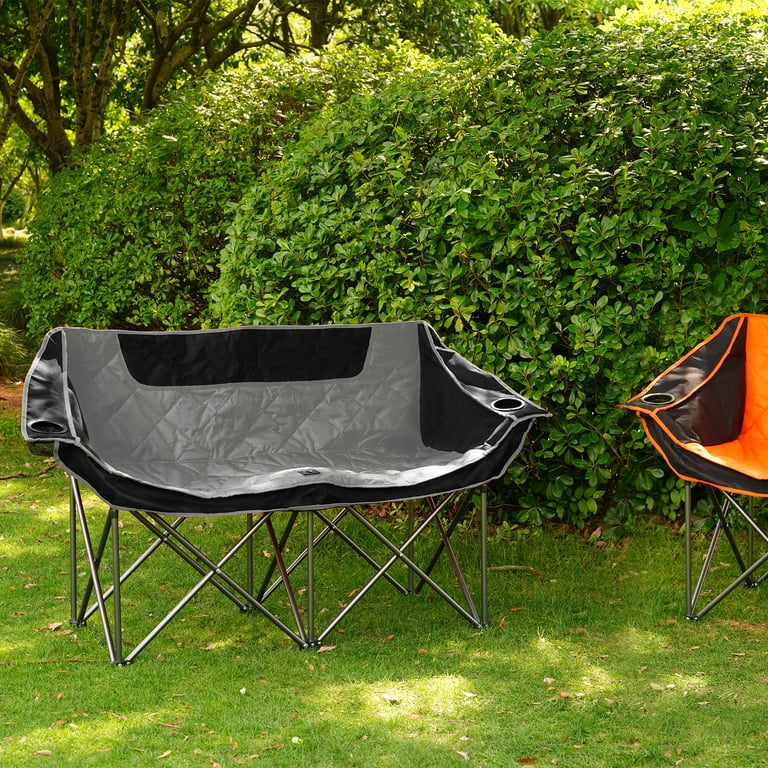 FlexWave Oversized Double Camping Chair，2-Person Heavy-Duty