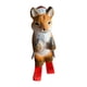 thumbnail image 2 of Figura de animal tallada a mano, estatua de madera tallada, micropaisaje, adorable escritorio zorro amarillo, 2 of 9