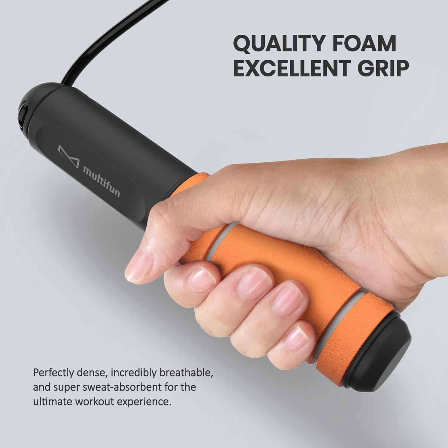 2026 New Smart Digital Counting Jump Rope Adjustable Anti-Slip Fitness Skipping Rope