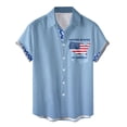 thumbnail image 1 of DGMIOCS Men's Blouse Comfort Fit Lightweight Work Wear Blue XL, 1 of 4