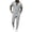 Gray, variant on Men's Casual 2 Piece Outfit Set Block Quarter Zip Up Shirt & Drawstring Jogger Pants Sport Summer Workout Sets for Running Jogging Green S