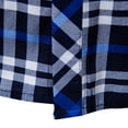thumbnail image 2 of WREESH Men's Button Down Shirts Elegant Long Sleeve Plaid with Turn-Down Collar and Modern Print Blue, 2 of 8
