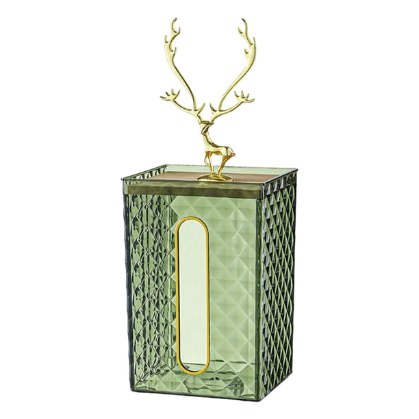 Dispensador de pañuelos de pared, dispensador de papel higiénico, almacenamiento de pañuelos alce verde
