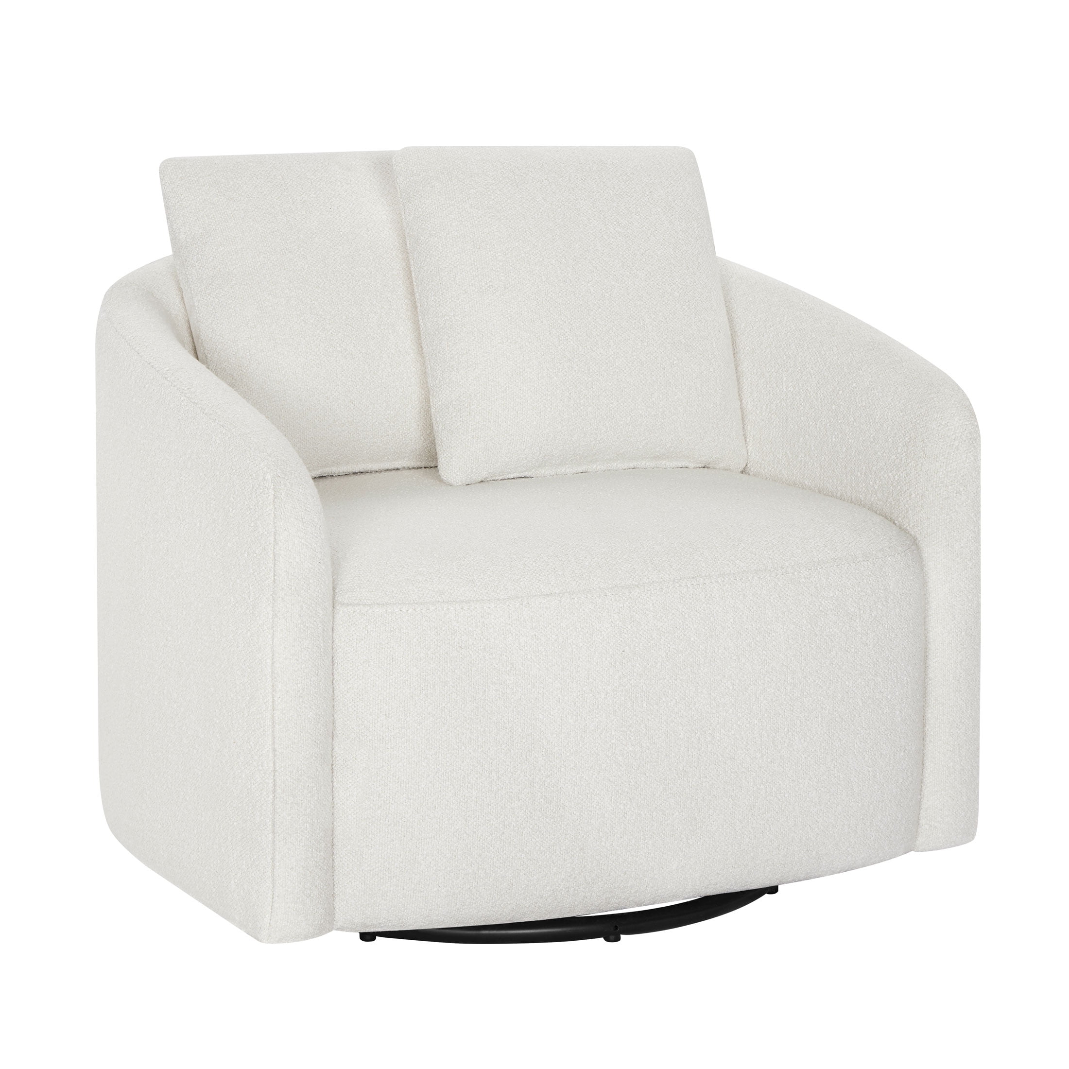 Beautiful Drew Kids Accent Chair by Drew Barrymore, Cream Bouclé Fabric