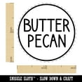 thumbnail image 2 of Butter Pecan Flavor Scent Rounded Text Self-Inking Rubber Stamp Ink Stamper - Red Ink - Medium 1 Inch, 2 of 7