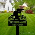 thumbnail image 2 of Handmadetneonsign Custom Outdoor Memorial Photographer Metal Sign With Stakes, Custom Name Metal, 2 of 4