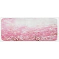 thumbnail image 1 of Pale Pink Kitchen Mat, Japanese Cherry Blossom Sakura Tree with Romantic Influence Nature Theme, Plush Decorative Kitchen Mat with Non Slip Backing, 47" X 19", Pale Pink, by Ambesonne, 1 of 1