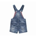 thumbnail image 2 of KIDSCOOL SPACE Baby Girl Ripped Denim Shortall Overalls Workwear Female, 6-12 Months, 2 of 8