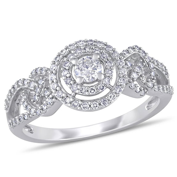 Everly Women's Diamond 10K White Gold Engagement Ring