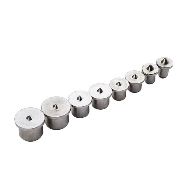 8Pcs / Set Puntas Centrales De Taladro De Pasador Hueco Mm 8 Mm 10 Mm 12 Mm De Centro De Espiga De Espiga Broca De DYNWAVEMX Conjunto de Pin de Puntos Centro Dowel