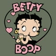 thumbnail image 2 of Women's Betty Boop Pink Hearts Betty  Graphic T-Shirt, 2 of 3