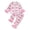 Pink, variant on YunPes Toddler Girls Satin Outfits Bow & Heart Print Button Down Shirts Pants 2PC Sets Fuzzy Trim Cuffs Valentines Matching Sets 2PC