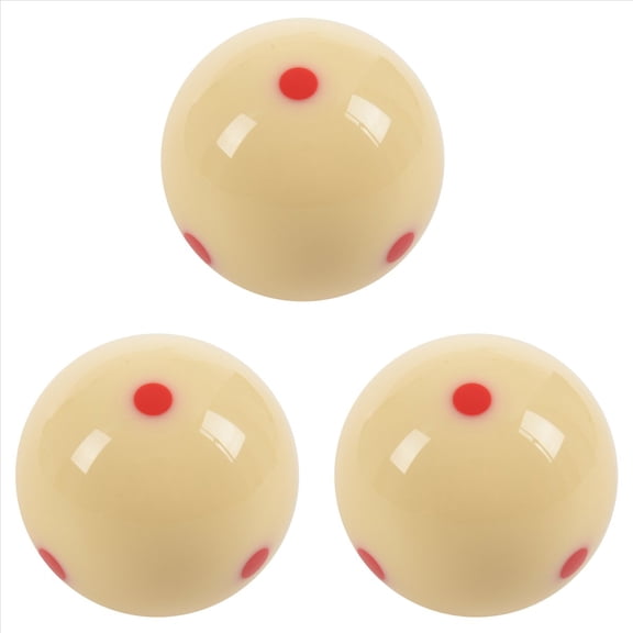 3pcs 2.25Inch 57mm 6 Red Spot Cue Ball Pro Cup Billiard Pool Snooker Training Practice