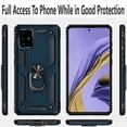 thumbnail image 5 of Samsung Galaxy A51 5G Case, With [Tempered Glass Screen Protector Included], STARSHOP Drop Protection Ring Kickstand Cover- Ink Blue, 5 of 6