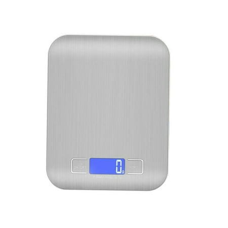 

5kg/1g Digital Stainless Steel Kitchen Scale Multifunction Food Scale for Home Kitchen without Battery (Silver)