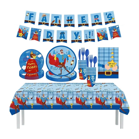 AuroraX Heavy Duty Paper Plates Compostable 9 Inch Disposable Plates Set Microwave-Safe 144 Pcs Soak-Proof Biodegradable Father'S Day For Party