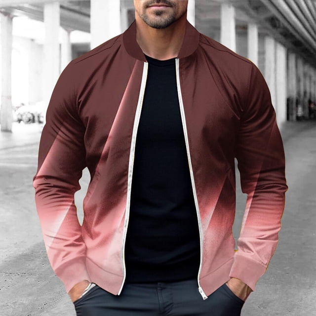 LOVZFMLL Jackets for Men Pullover Sweater Stand Collar Elastic Solid Color Half Sweater For Men Stand-up Collar Sweater