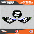 thumbnail image 3 of Kalair GFX Graphics Kit for Honda CRF80 (2011-2016) Lightning Series, 3 of 5