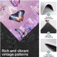 thumbnail image 3 of Purple Butterfly Pattern Kitchen Rugs Sets Of 3,Kitchen Runner Rugs Non Skid Washable,Decorative Kitchen Floor Mats for Kitchen,Sink,Laundry,17"x30"+ 17"x47" + 17"x59", 3 of 6