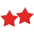 thumbnail image 4 of Decorativo 50 Piezas Colgante De Madera Adorno Decorativo Hogar DIY Accesorio Pintado Artware Estrella De Cinco Puntas Roja, 4 of 7