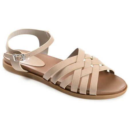 

Journee Collection Womens Kimmie Ankle Strap Flat Sandals