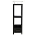 thumbnail image 4 of Linon Hoover Tall Storage Cabinet, Black, 1 Drawer, 3 Shelves, 4 of 14