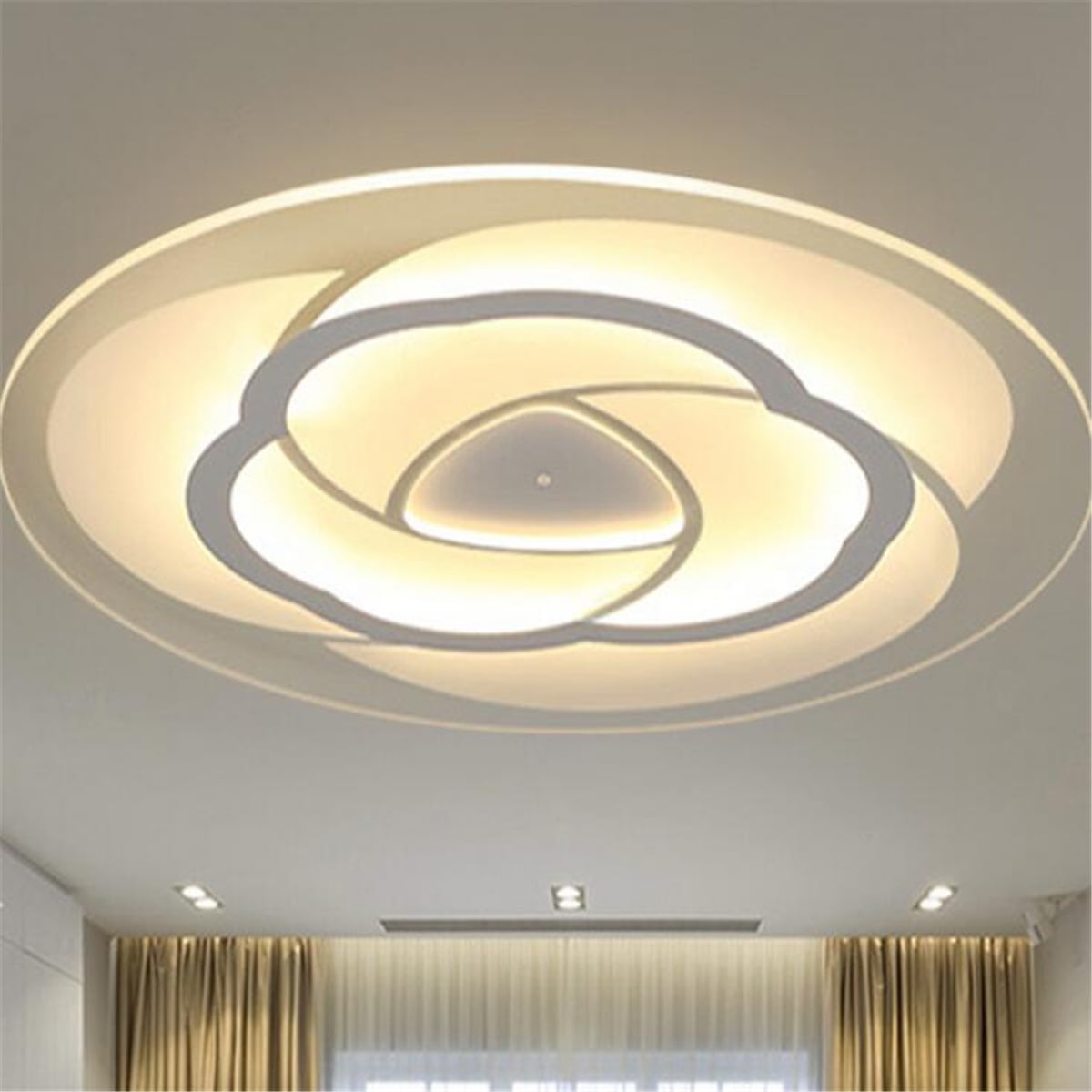 20cm Led Modern Round Flower Acrylic Ceiling Light Bed Living Room