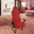 thumbnail image 4 of Gaming Chair Cover Soft for Rotating Chair Reclining Slipcover polyester Racing Gaming Chair red, 4 of 9