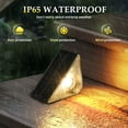 thumbnail image 6 of FKHouse Warm White Step Lights Outdoor Solar Powered Waterproof IP65,Solar Stair Light for Stair,Patio,Yard,Deck,Wall 16 Pack, 6 of 7