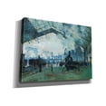 thumbnail image 2 of Epic Graffiti 'Ariival Of The Normandy Train' by Claude Monet, Giclee Canvas Wall Art, 54"x40", 2 of 8